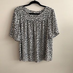 Baby doll flower patterned blouse